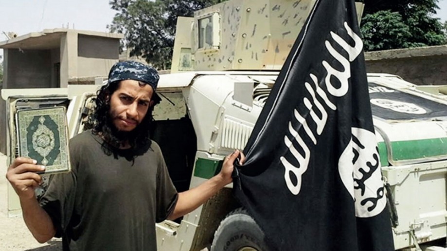 This undated image made available in the Islamic State's English-language magazine Dabiq shows Abdelhamid Abaaoud. Abaaoud