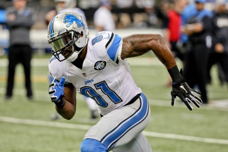 Dec 21 2015 New Orleans LA USA Detroit Lions wide receiver Calvin Johnson before the game against the New Orleans Saints at the Mercedes Benz Superdome. Mandatory Credit Derick E. Hingle-USA TODAY Sports