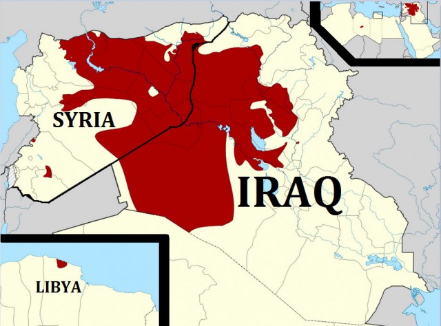 ISIS territory Iraq Syria 2015