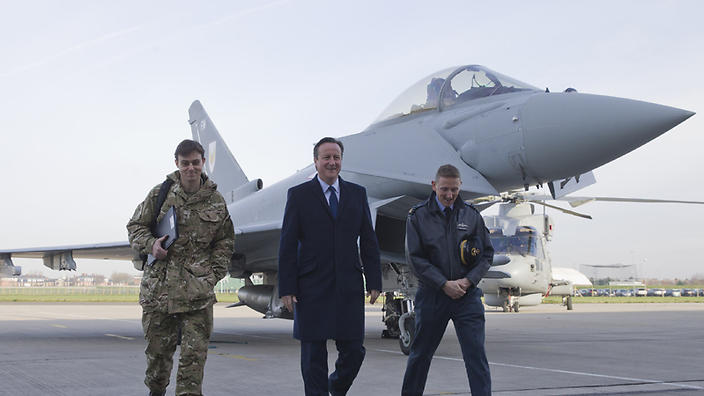 British fighter jets have taken off from Cyprus to strike against Islamic State in Syria.      
        
            
    
               Sho