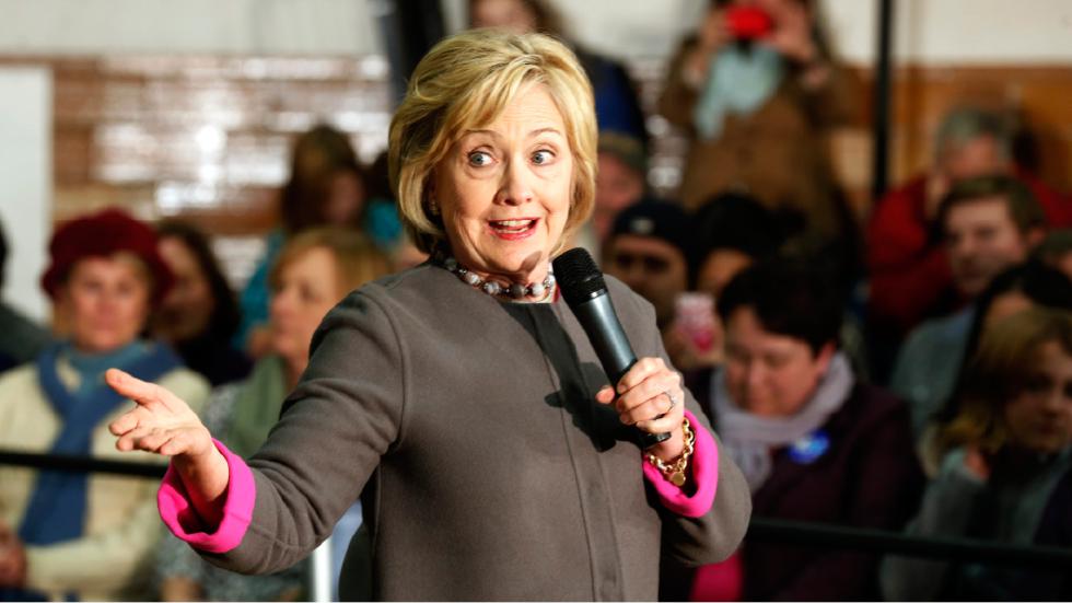 Democratic presidential candidate Hillary Clinton speaks during a town hall style meeting in the gymnasium at the Mc Connell Center Thursday Dec. 3 2015 in Dover N.H.  Jim Cole | AP