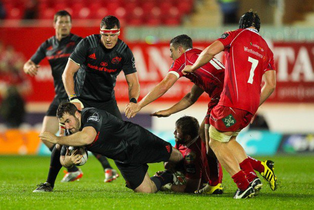 James Cronin is tackled by John Barclay 23/10/2015