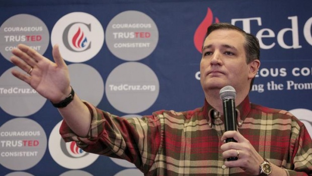 Republican presidential candidate Ted Cruz speaks at a 2nd Amendment Coalition announcement at Cross Roads Shooting Sports in Johnston Iowa