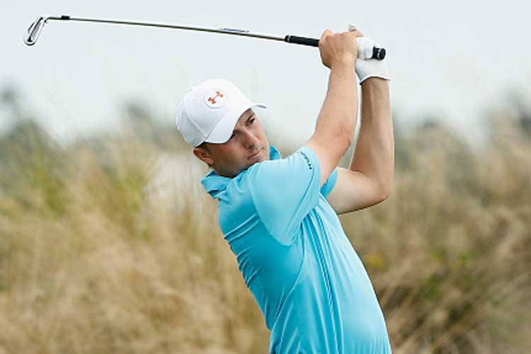 Jordan Spieth hits hole in one on par 3 second of World Hero Challenge