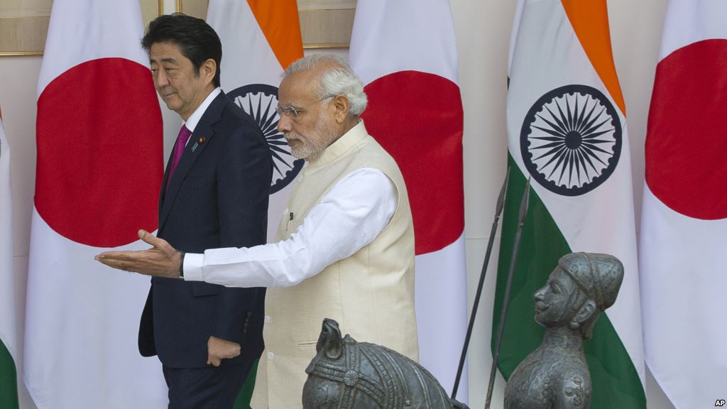 Japan Japanese Prime Minister Shinzo Abe India Indian Narendra Modi