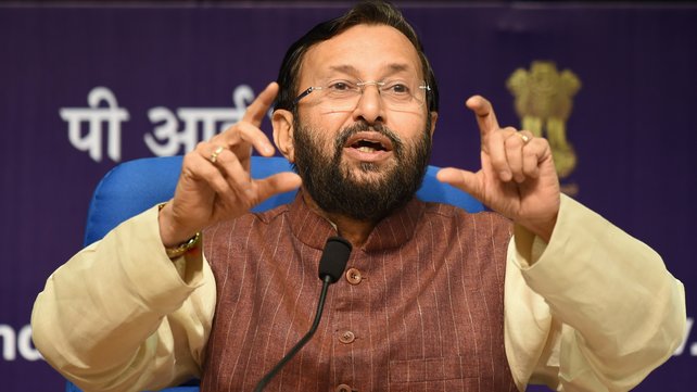 Indian Minister of Environment Forests and Climate Change Prakash Javadekar