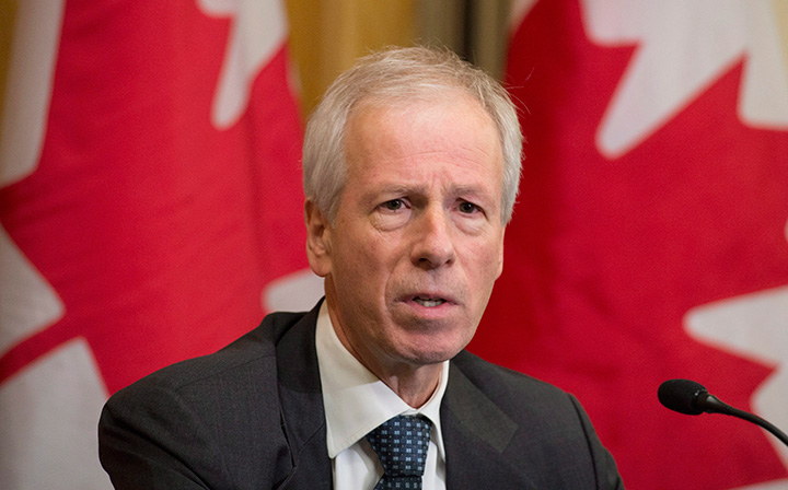 Foreign Affairs Minister Stephane Dion speaks with the media ahead of the Commonwealths Heads of Government meeting Thursday Nov. 26 2015 in Valletta Malta