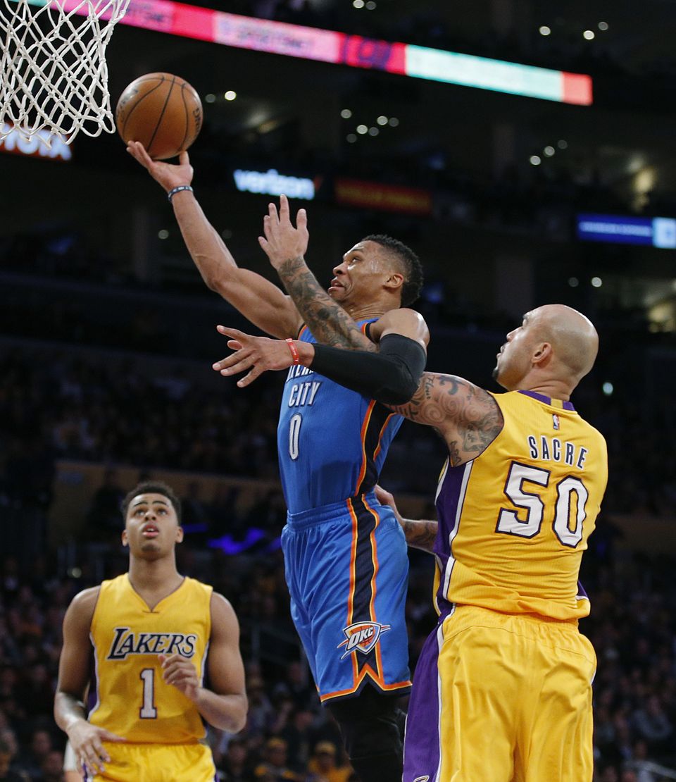 Thunder rout Lakers again 120-85