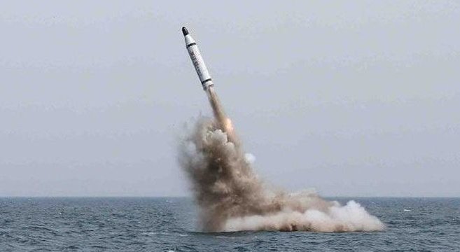 North Korea made a failed attempt to launch a submarine-launched ballistic missile sea of Japan