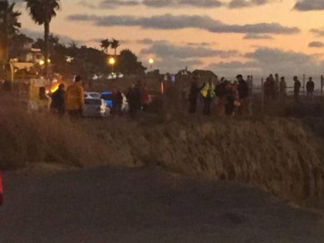 A man — who may have been distracted by a cell-phone or camera — fell 50 to 60 feet from the top of Sunset Cliffs on Christmas Day