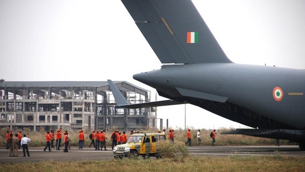 NDRF teams boarding the Chennai-bound IAF aircraft at city airport | express