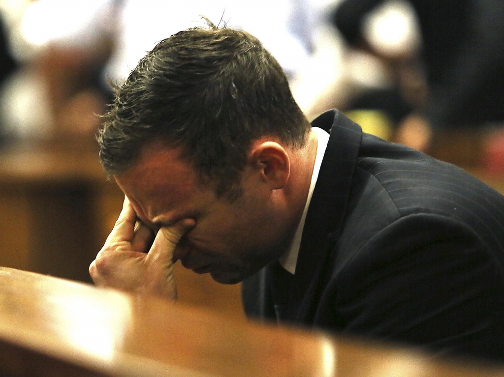 Pistorius shown here during his trial was released from prison in October and has been living with an uncle under house arrest