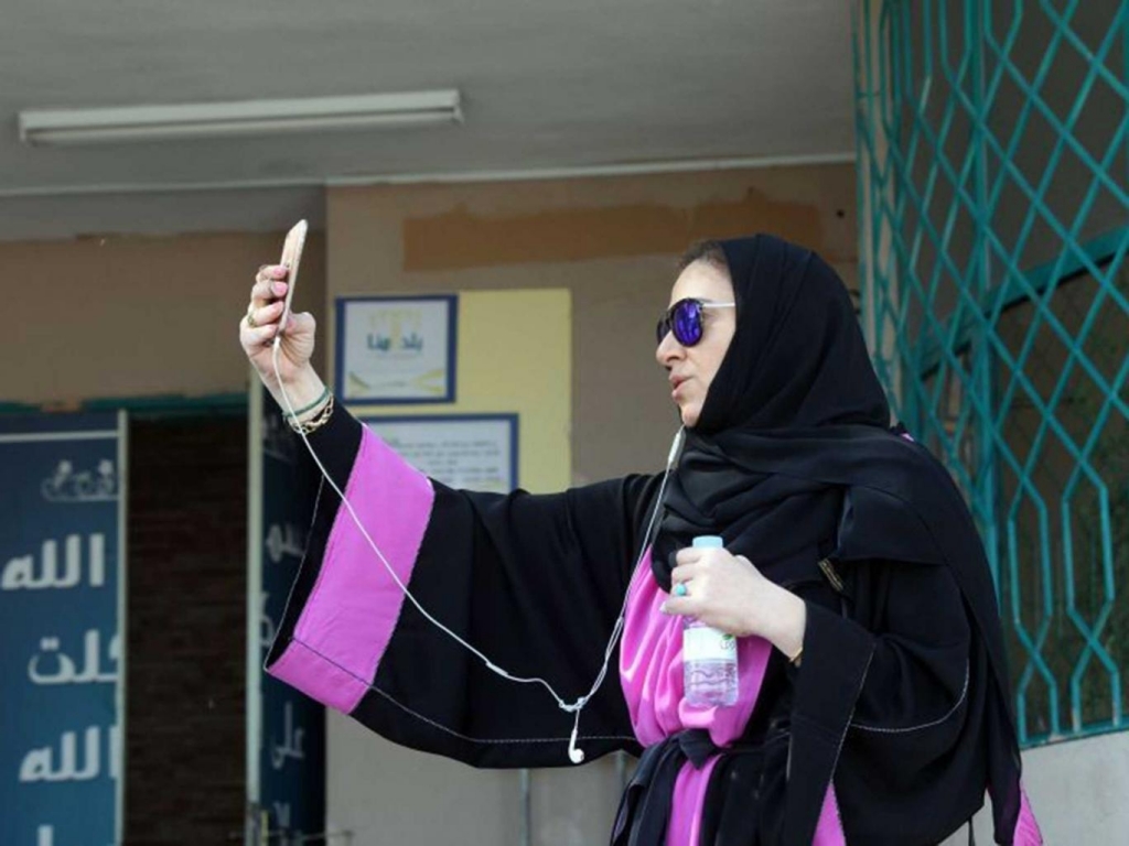 Saudi women’s innovative use of social media has allowed them some freedom Getty