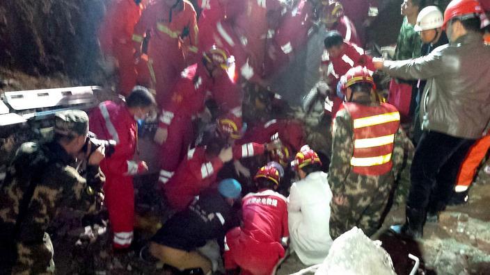 Teenager rescued three days after China landslide
     
    
                   
     
     
           Show Grid