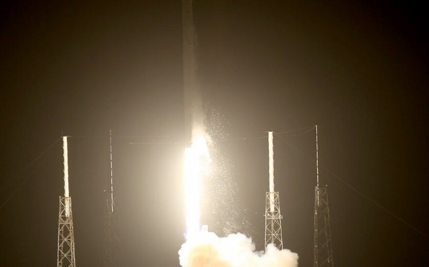 The rocket is carrying satellites to the ISS