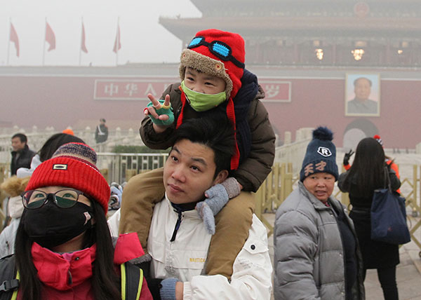 The thick smog that clouded Beijing over the past five days caused a high reading of 500 the highest possible result