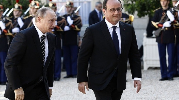 Vladimir Putin Francois Hollande