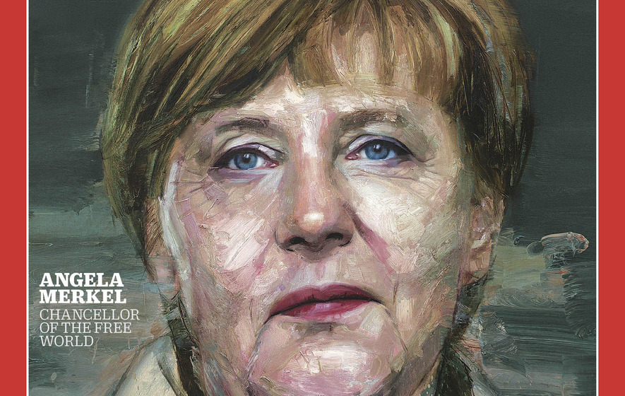 Belfast artist's Angela Merkel portrait makes Time Magazine cover