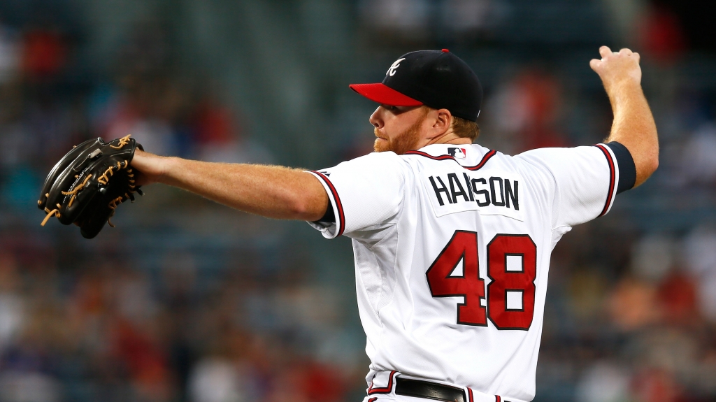 Tommy Hanson with the Atlanta Braves in 2012