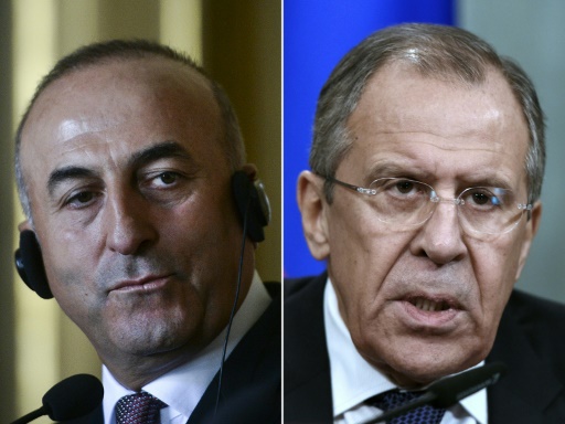 AFP  File  Vasily Maximov Patricia de Melo Moreira
Turkish foreign minister Mevlut Cavusoglu and Russian Foreign Minister Sergei Lavrov are set to meet over Ankara's downing of a Russian plane on November 24