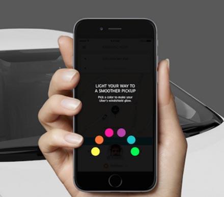 Uber is testing SPOT color-coded lights to enable drivers and passengers to find each other easily