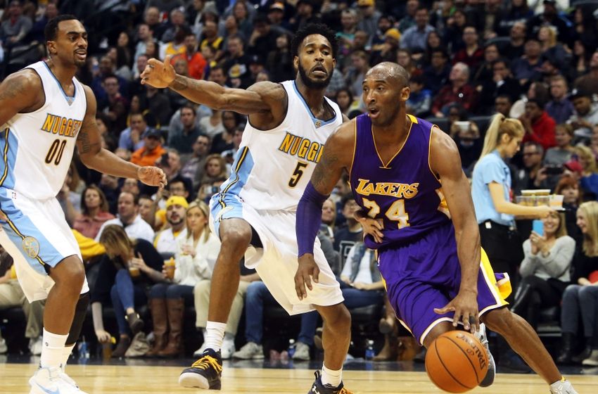 Kobe Bryant Leads Lakers Over Nuggets 111-107