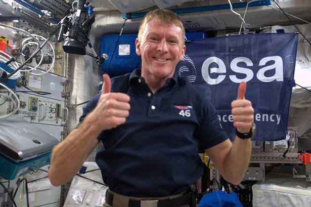 Wrong number Major Peake apologised after he called a woman on earth by mistake