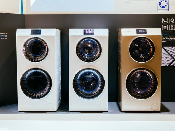 A set of Haier washing machines.                Tyler Lizenby  CNET