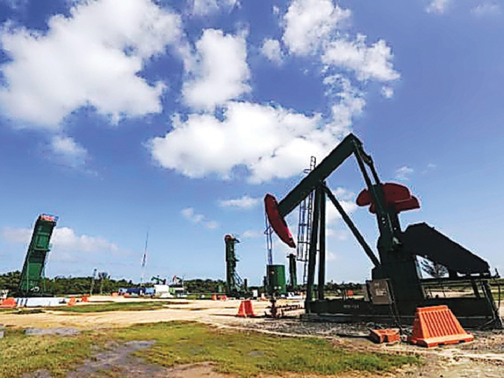 An oil pump is seen in Varadero Matanzas province Cuba