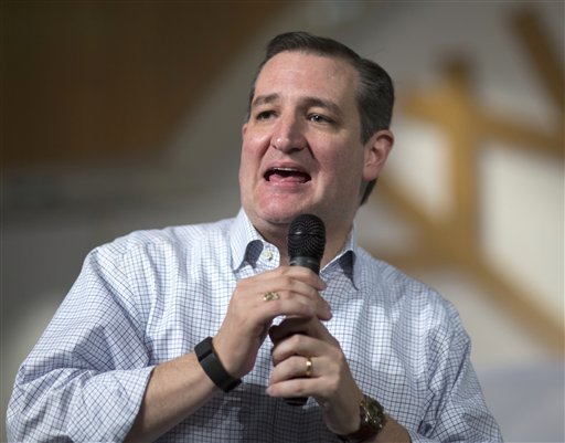 2015 Republican presidential hopeful Ted Cruz speaks in Oklahoma City. Cruz's campaign says on Dec. 30 it has raised nearly million over the last three months