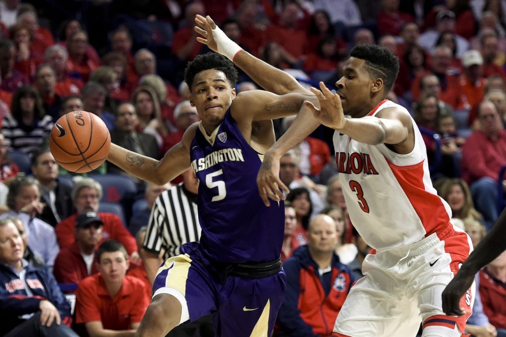 Dejounte Murray was just 3-12 from the floor with 8 points against Arizona Thursday night- Casey Sapio-USA TODAY Sports