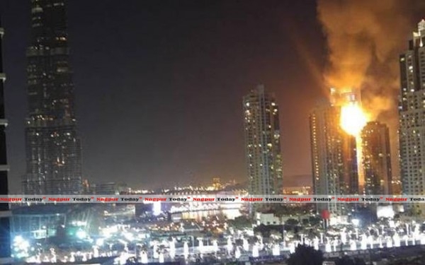 WATCH: Massive hotel fire in Dubai