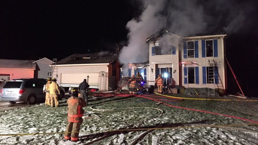 Jan. 11 2016 Authorities respond after a deadly house explosion in Northfield Center Township in Summit County Ohio