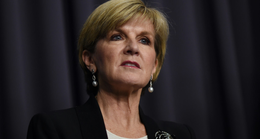 Australian Foreign Minister Julie Bishop