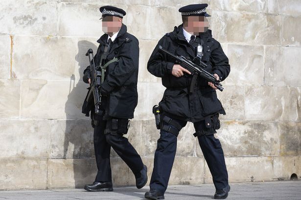 Getty

Firearms officers on duty in London