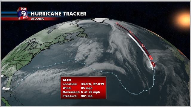 Subtropical Storm Alex forms in Atlantic Ocean