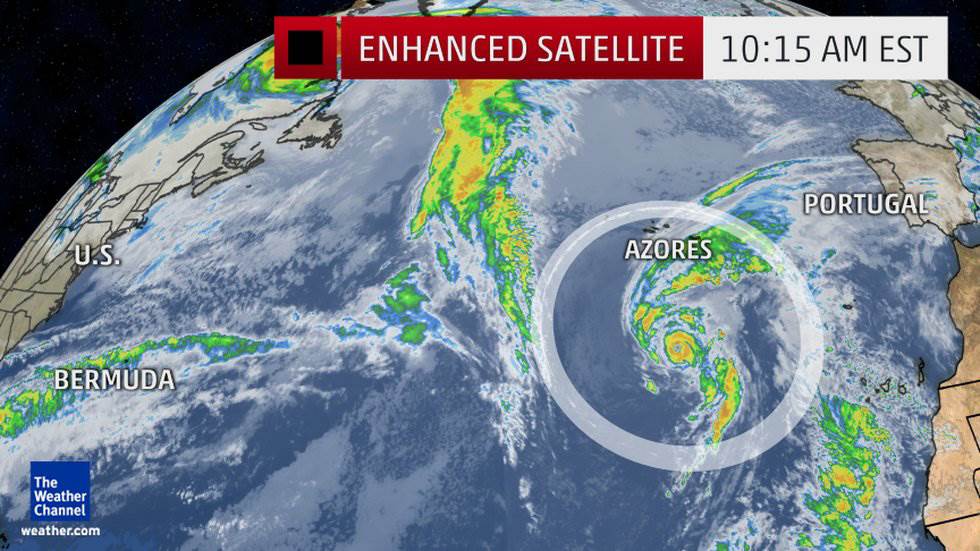 Packing maximum sustained winds of 85 mph and churning northward at a speed of 20 mph Alex was expected to start lashing the Azores with high winds by Friday