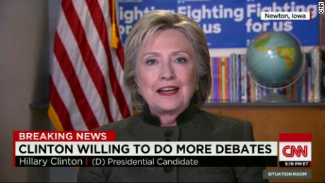 JUST WATCHEDHillary Clinton says she's prepared to do more debatesReplayMore Videos...MUST WATCH