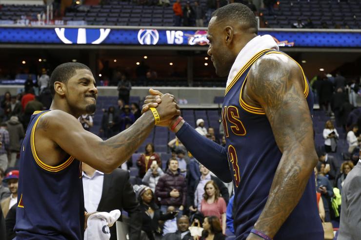 Kyrie Irving and Le Bron James