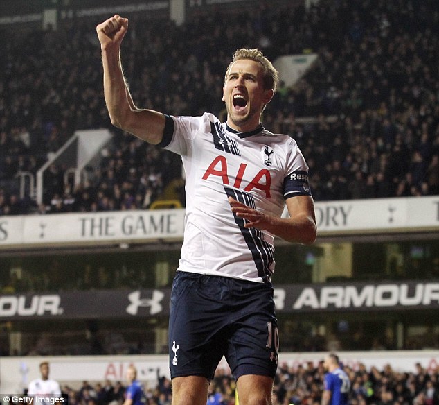 Harry Kane will lead the line for Tottenham against Leicester City at White Hart Lane on Wednesday