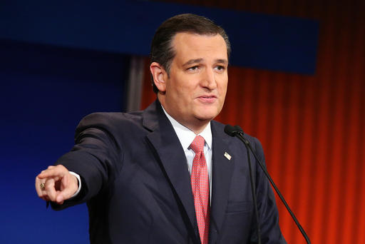 Republican presidential candidate Sen. Ted Cruz participates in the sixth Republican presidential debate on Jan. 14 2016 in North Charleston S.C