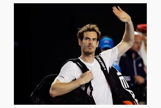 Andy Murray of Britain waves as he leaves Rod Laver Arena following his win over Milos Raonic of Canada in their semifinal match at the Australian Open tennis championships in Melbourne Australia Friday Jan. 29 2016