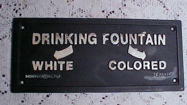 Segregated drinking fountain Montgomery Alabama