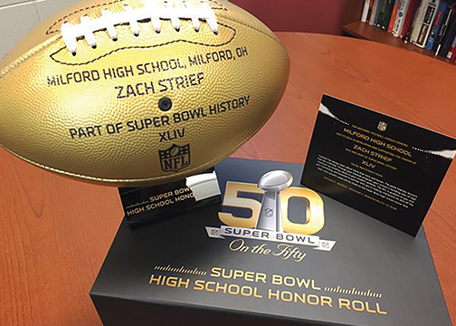 Gold Footballs For Super Cooper Alumni