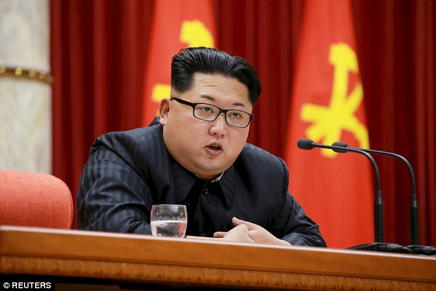 Kim Jong Un speaks during an award ceremony for scientists and other officials who contributed to what North Korea said was a successful hydrogen bomb test earlier this month. North Korea today announced that it had arrested a U.S. university student for