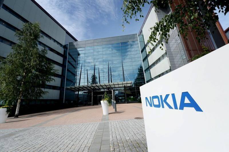 The Nokia headquarters is seen in Espoo Finland