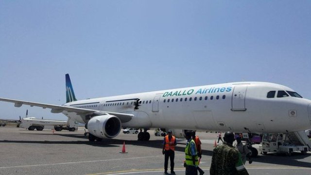 Daallo Airlines was carrying 74 passengers has made an emergency landing at Aden Abdulle International Airport in Mogadishu after 30 minutes from takeoff. Tuesday