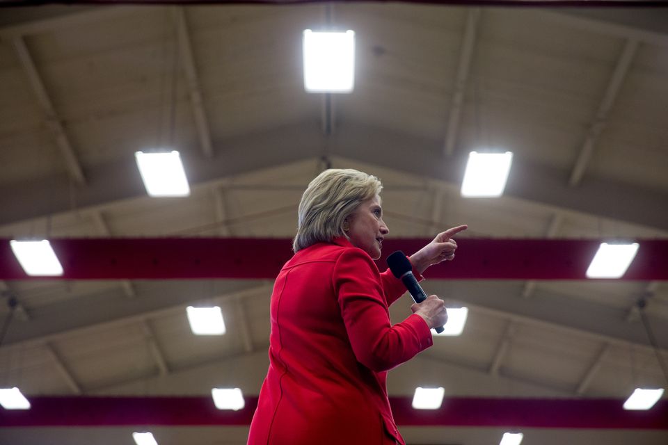 In final Iowa blitz an outraged Clinton channels Sanders