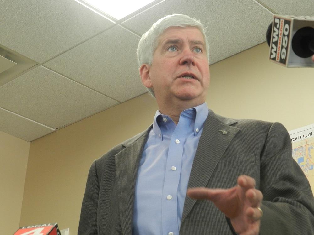 “That frees up two million dollars that could be…several hundred lead service line replacements,” says Gov. Rick Snyder