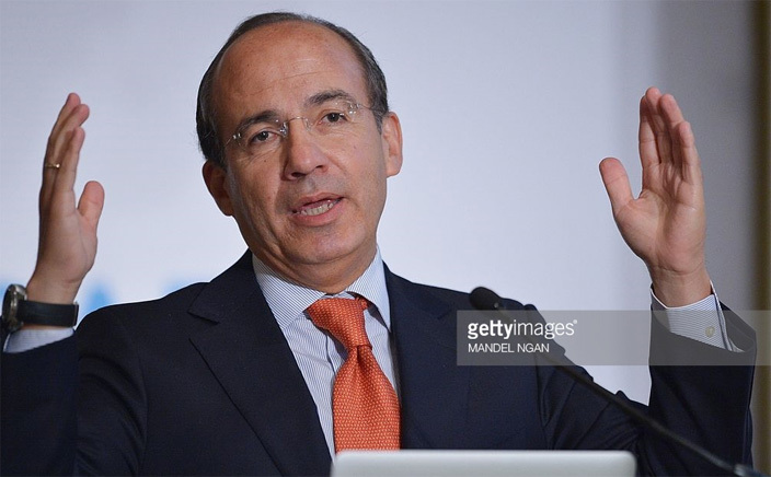 Former Mexican president Felipe Calderon